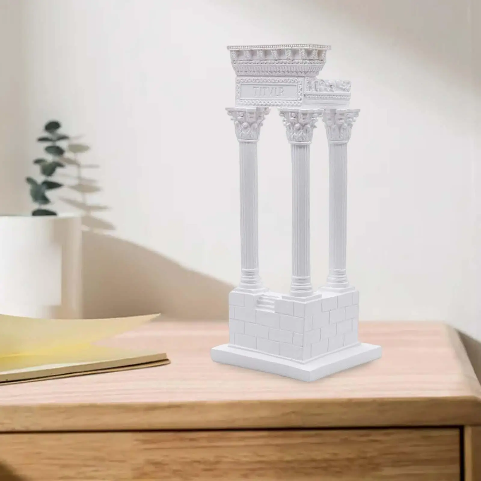 Creative Roman Column Statue Candle Holder Miniature Sculpture Candelabra Stand