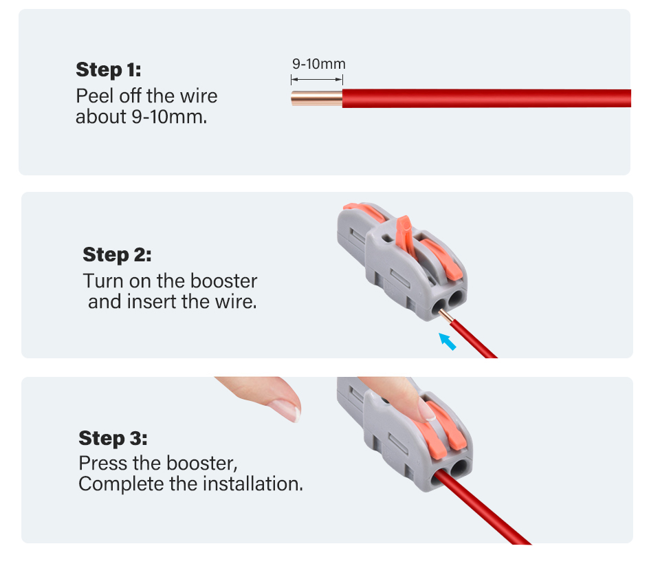 5pcs/lot Quick Wire Splice Combined Lever Connector Splitter Compact Din Rail Terminal Block Connection Clamp 1 In Multiple Out