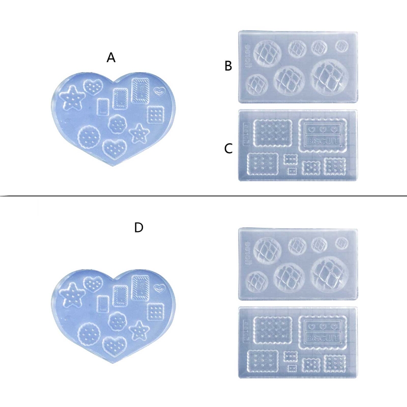 DIY Crafts Casting Baking Tool Mini Food Dessert Crystal Epoxy Resin Mold Cake Candy Chocolate Silicone Mould Wholesale