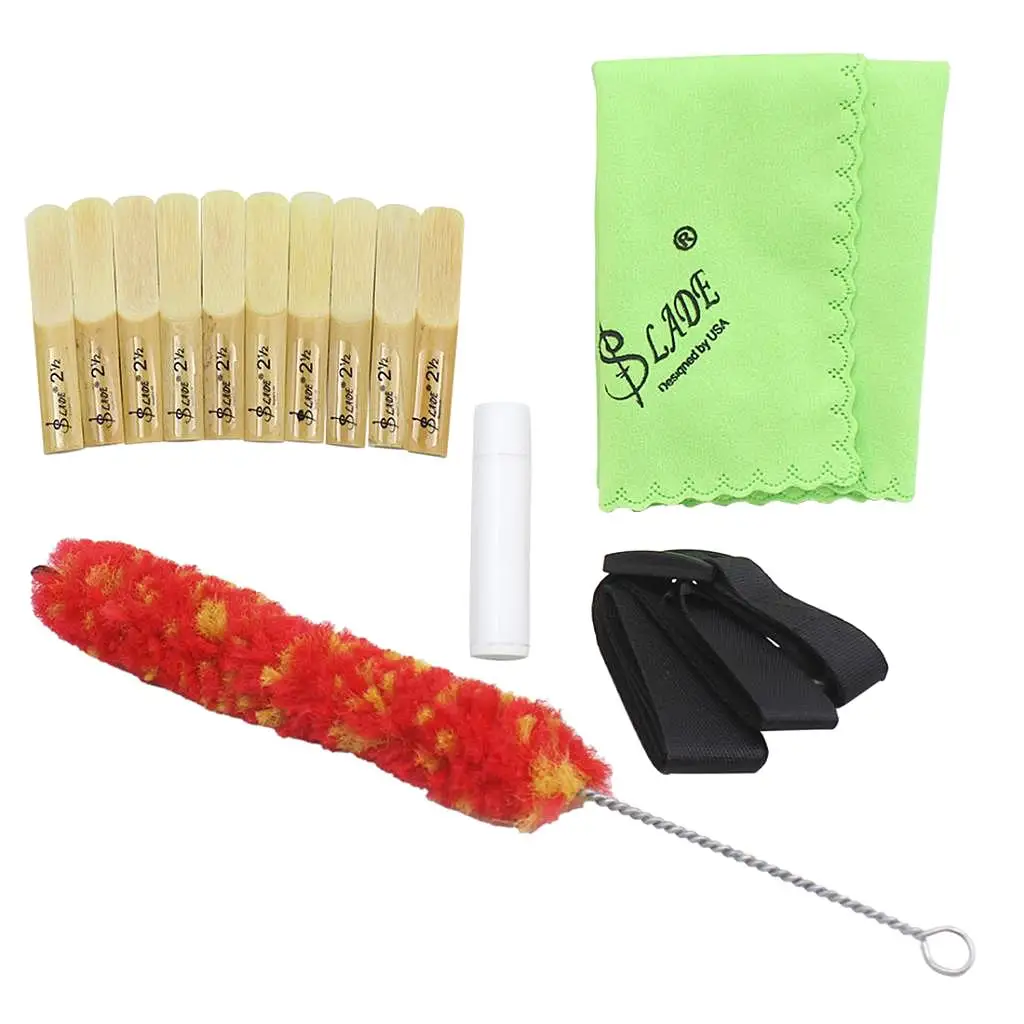  Clarinet Accessories Neck Strap+Cork+Cleaning Cloth+Brush