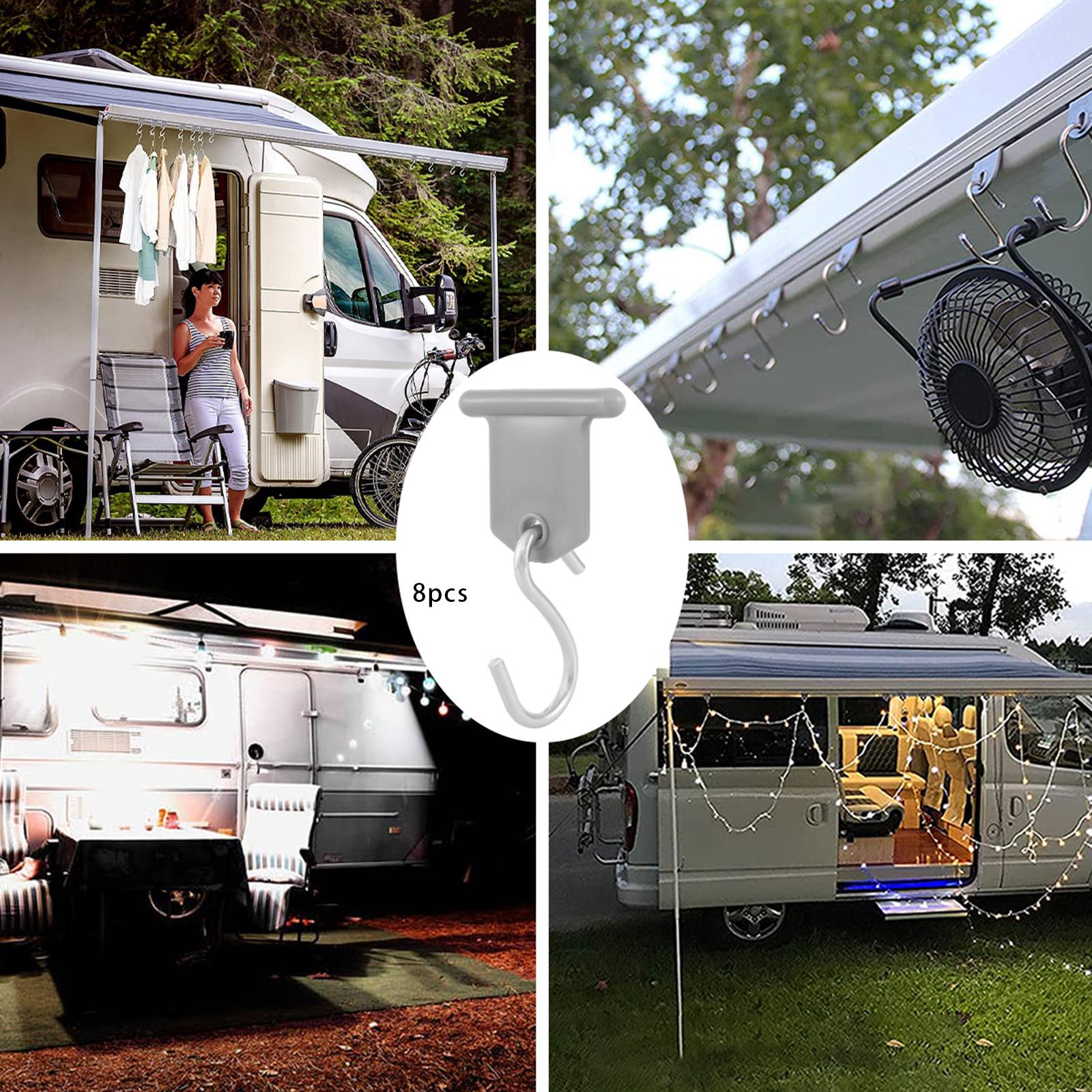 Awning Clip Party Stand Plastic Metal Lamp Hook Camping Bracket Suitable for Christmas Tent Indoor Outdoor Decoration