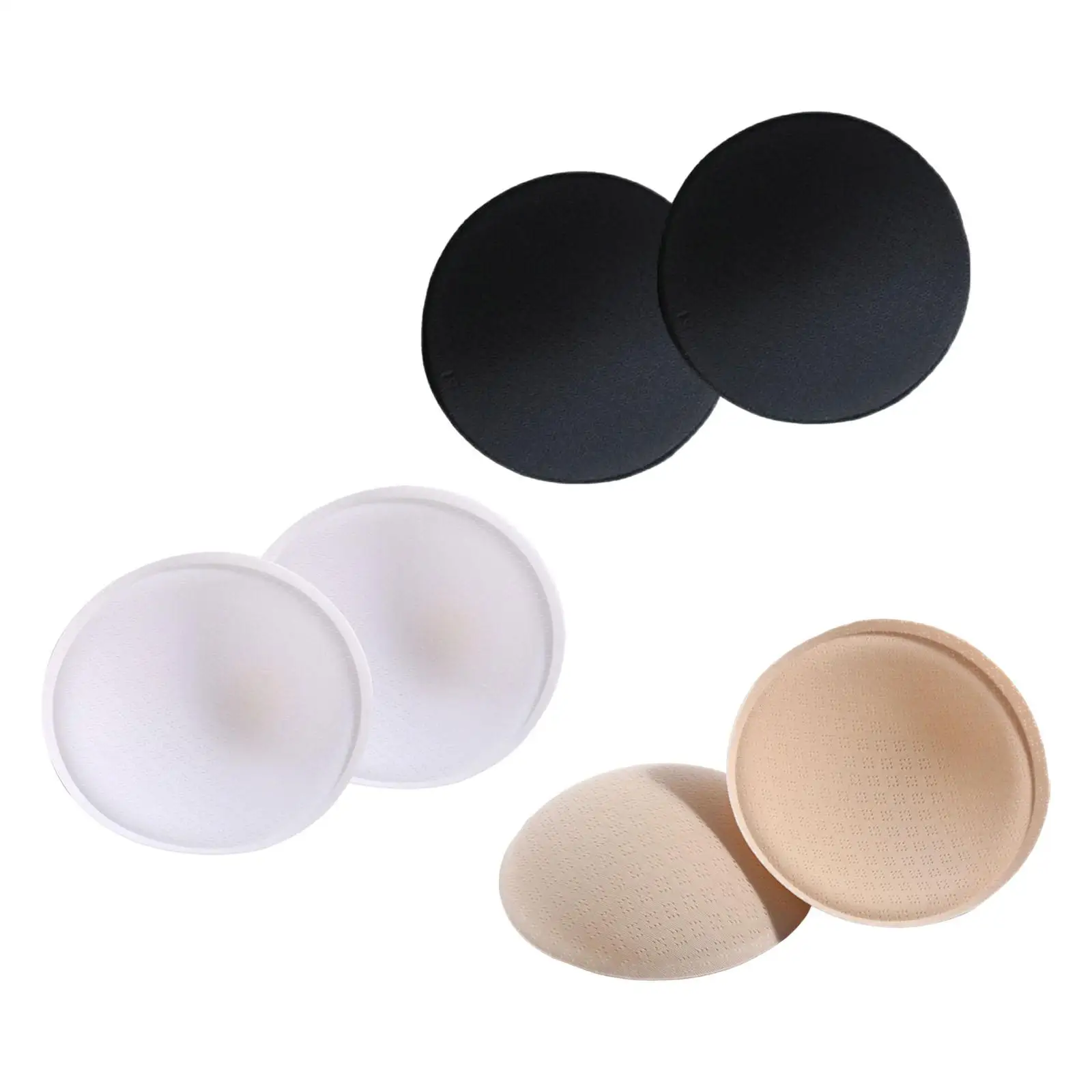 2 Pieces Women Bra Pads Inserts, Sports Bra Cups Inserts Washable Comfy Breathable Replacement Removable for Evening Gowns