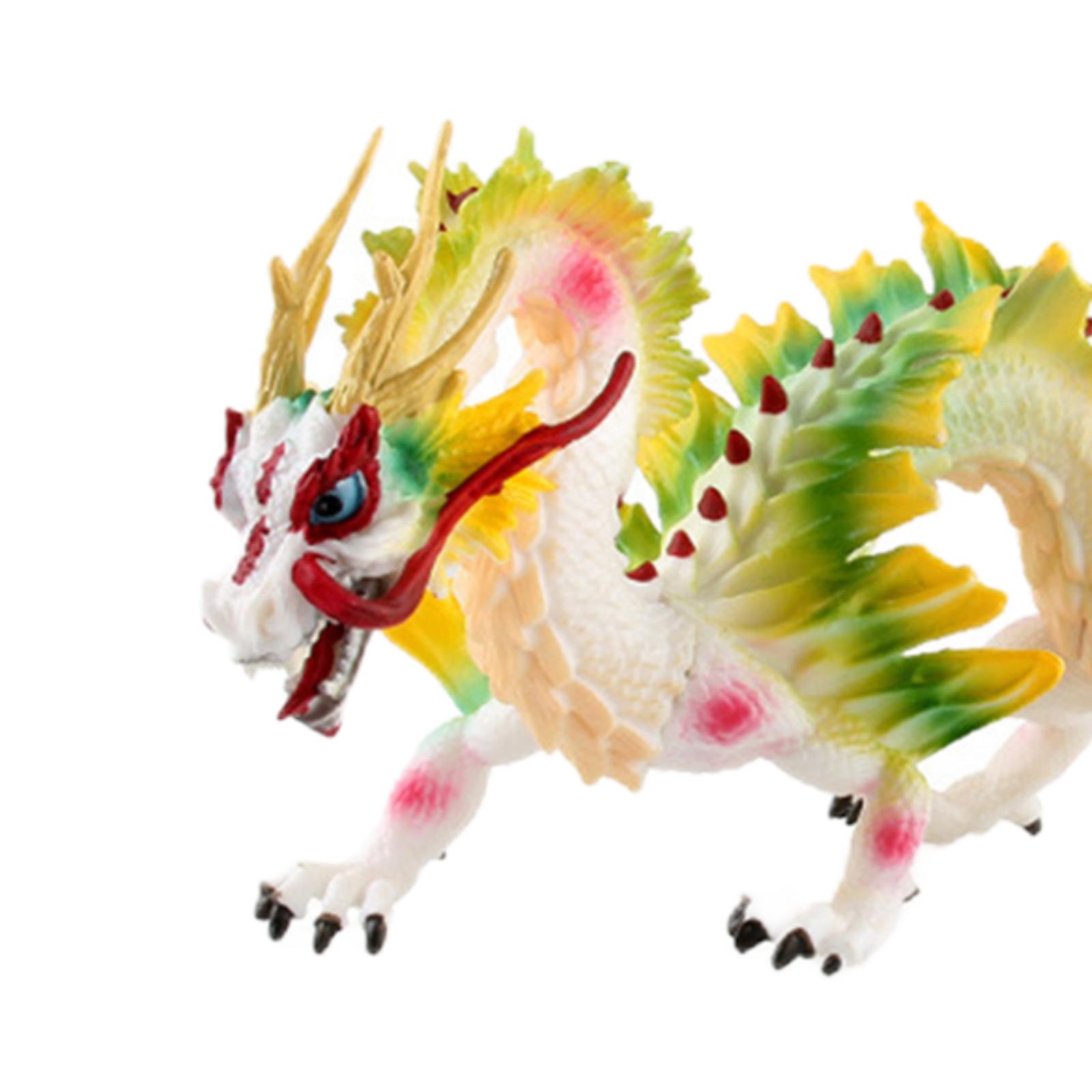 Plastic Chinese Dragon Toy Educational Prop Animal Model for Birthday Gift
