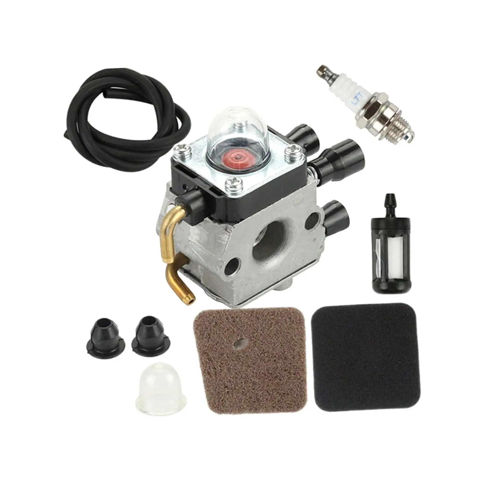 Carburetor with Air Filter Fuel Line Kit Parts for Stihl FS45 FC55 FS55R