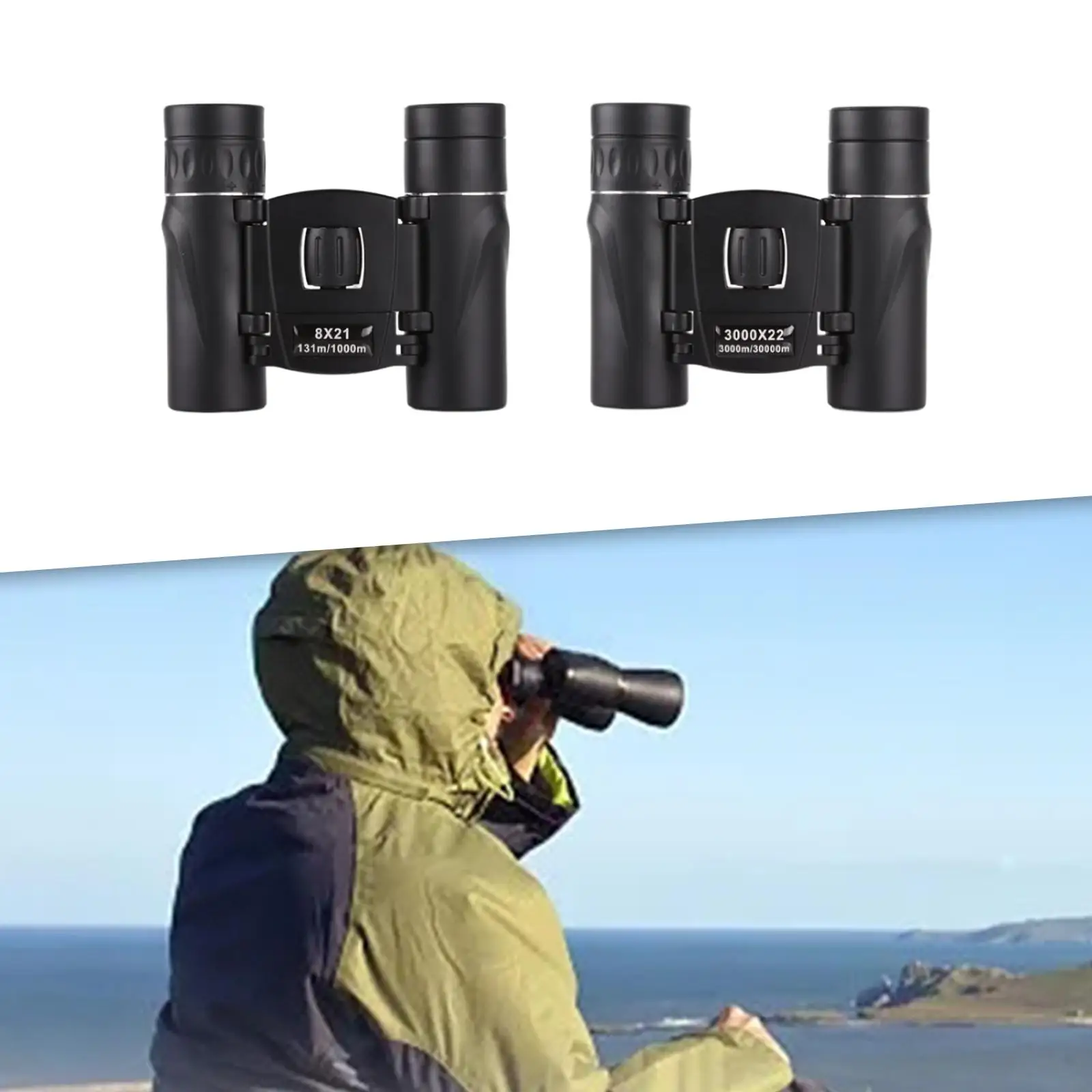 Compact Binoculars Telescope High Power Binoculars Binoculars for Stargazing Opera Sightseeing Outdoor Sporting Events