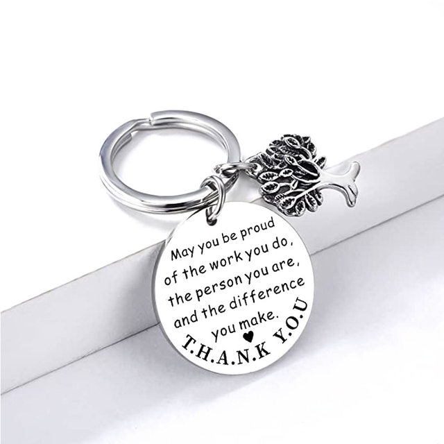 6 Pcs Gifts Keychain Appreciation Keychain Make A Difference Inspirational  Gifts Coworker Leaving G