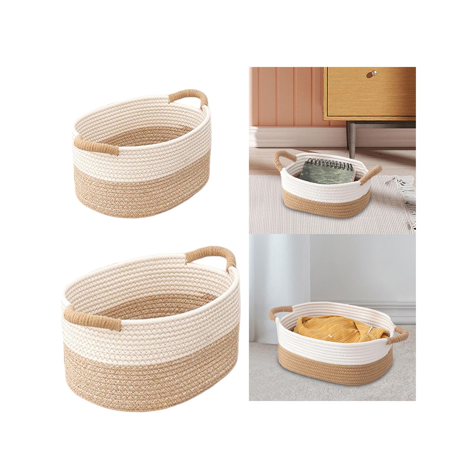 Description Picture 6 of itemCotton Rope Woven Baskets for Organizing Nordic Simple Woven Rope Storage Basket