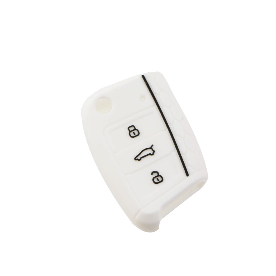 Autoschlüsselhülle Silikonhülle für VW Golf 7 MK7 VII Tiguan MK2 Polo Skoda Octavia A7 Kodiaq Seat Ateca Leon – Detail 8