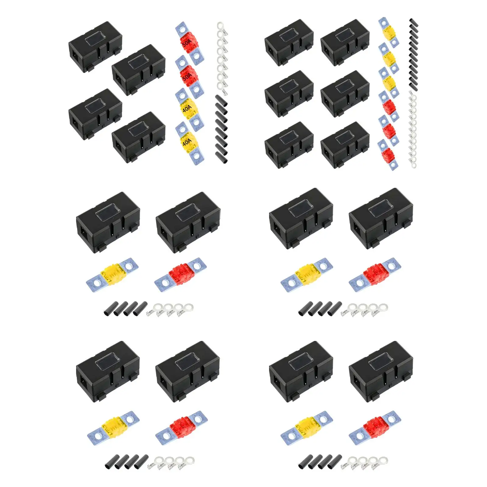 Professional Car ANS Fuse Holder Block Waterproof Dampproof High Temperature Resistant Multipurpose for Trucks Rvs Vehicles