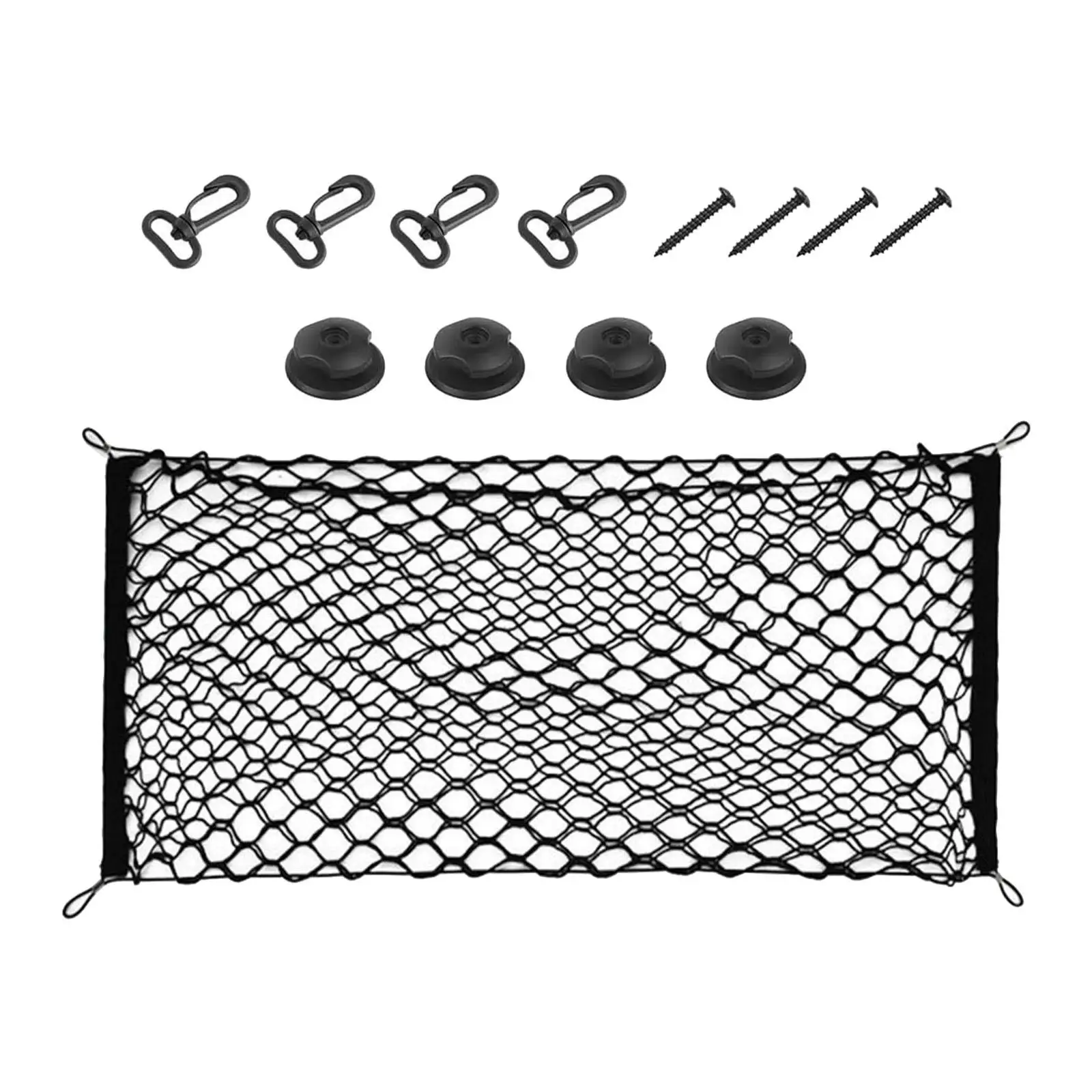 Automotive Cargo Net Universal Trunk Net Organizer for Trunk Boats RV