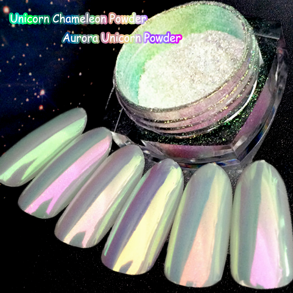 Best of Net 0.2g Aurora Neon Unicorn Chrome Pigment 3D Chameleon Mermaid Mirror Effect Glitter Powder INS Shining Rainbow Rub Dust PT*50 Reviews & Tips