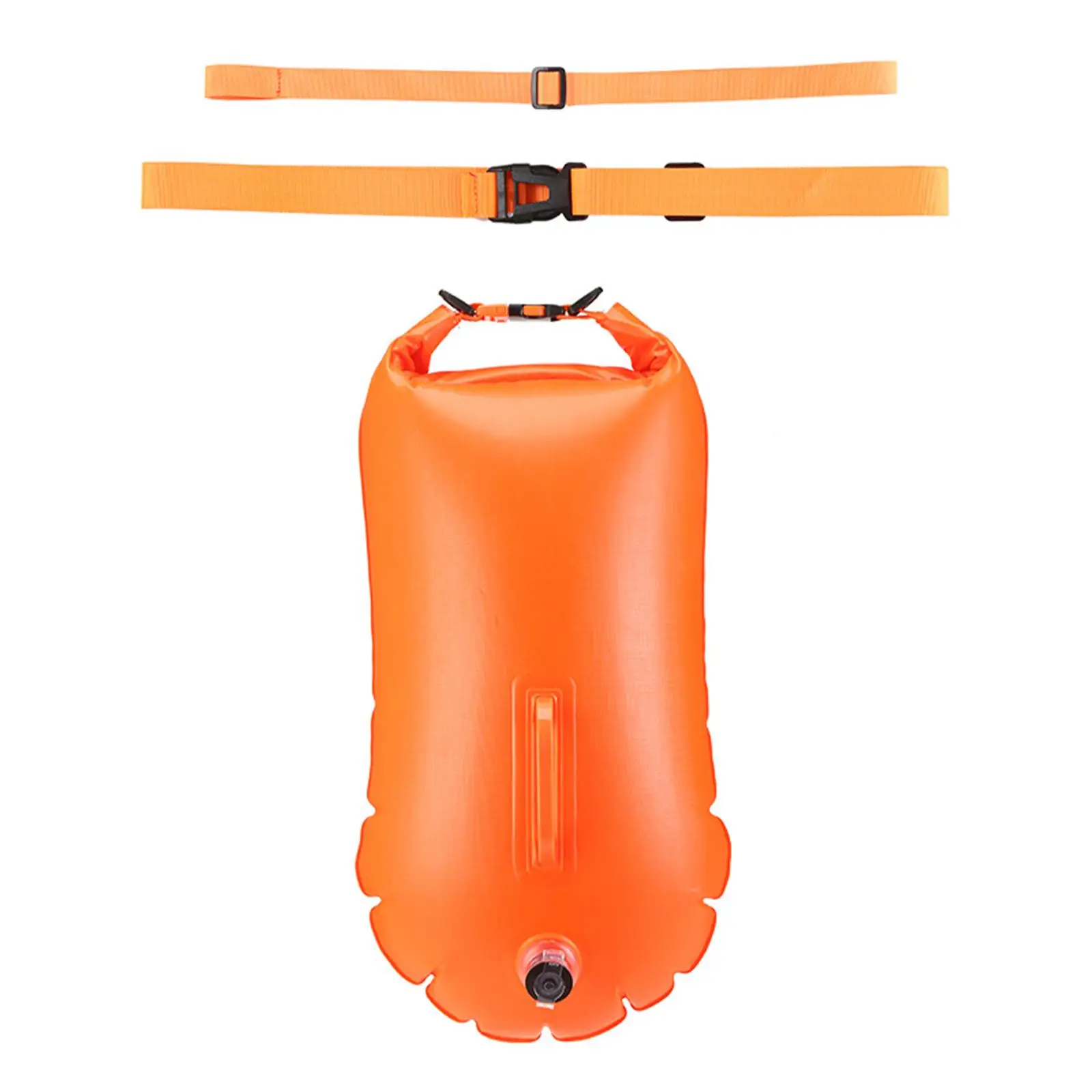 Inflatable Swim Buoy Waterproof Bag Adjustable Waist Belt Storage Bag Swimming Tow Bag for Rafting Outdoor Hiking Kayak Camping