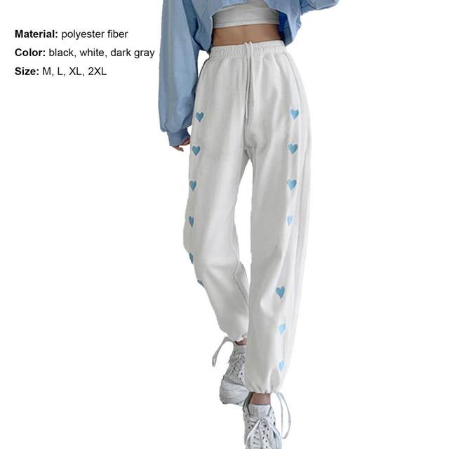 Casual Loose Side Striped Long Pants Women Joggers Sweatpants