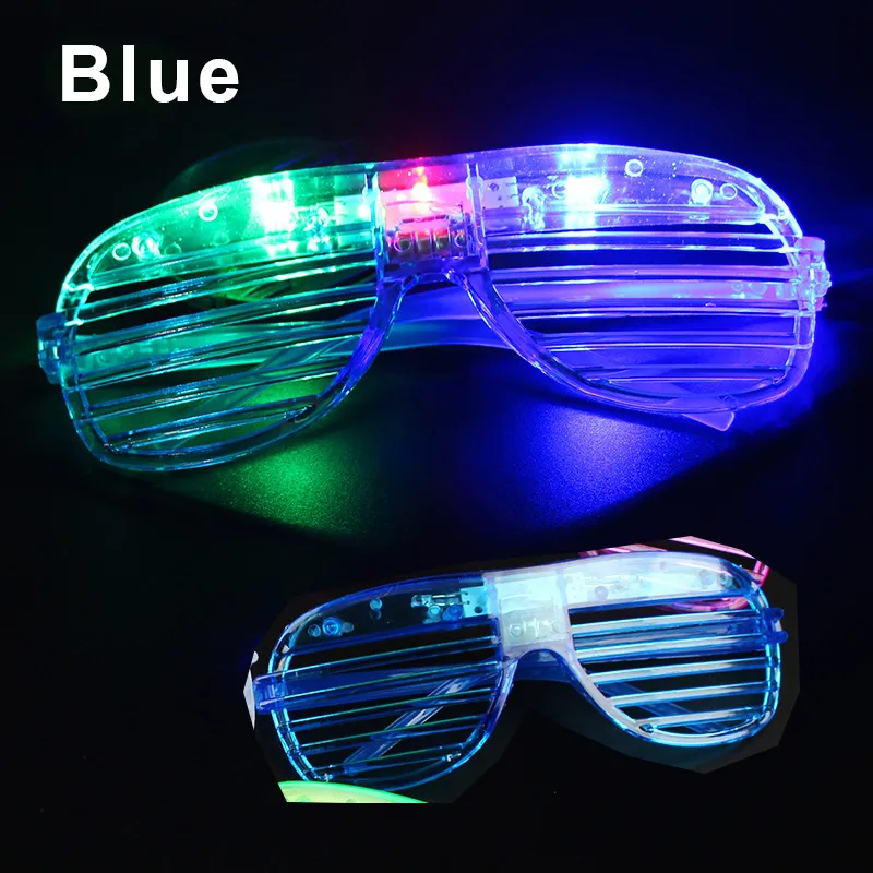 3 Style LED Glasses Light Party Sunglasses Blinds Shutter Glasses Glow in the Dark Neon Christmas Birthday Wedding Party Supplie