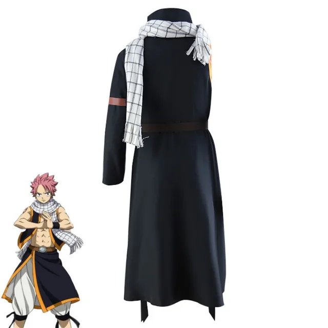 Anime Fairy Tail :Dragon Cry Etherious Natsu Dragneel Cosplay Costume  New#8712