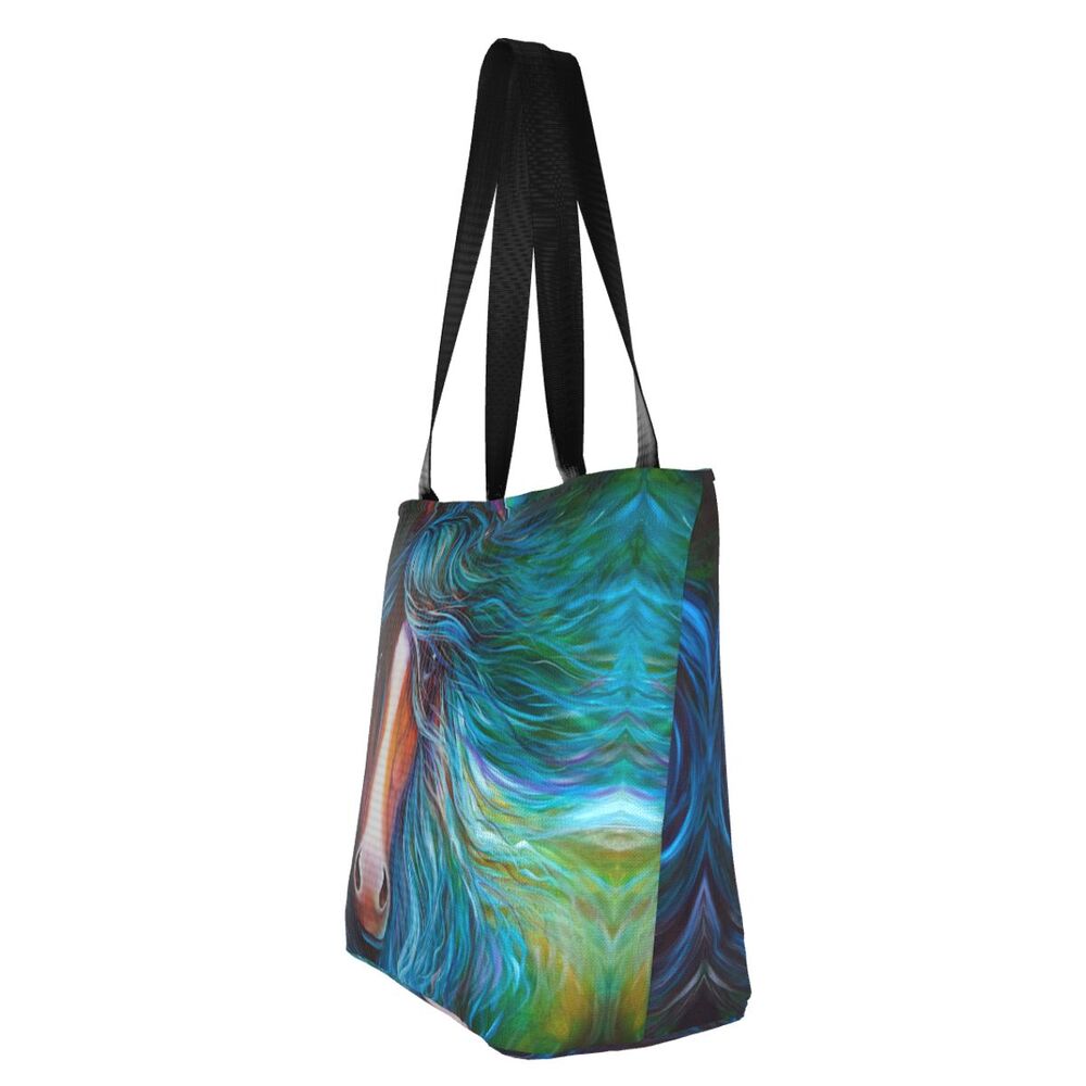 Abstrato Cavalo Arte Mercearia Shopping Bag Impressão