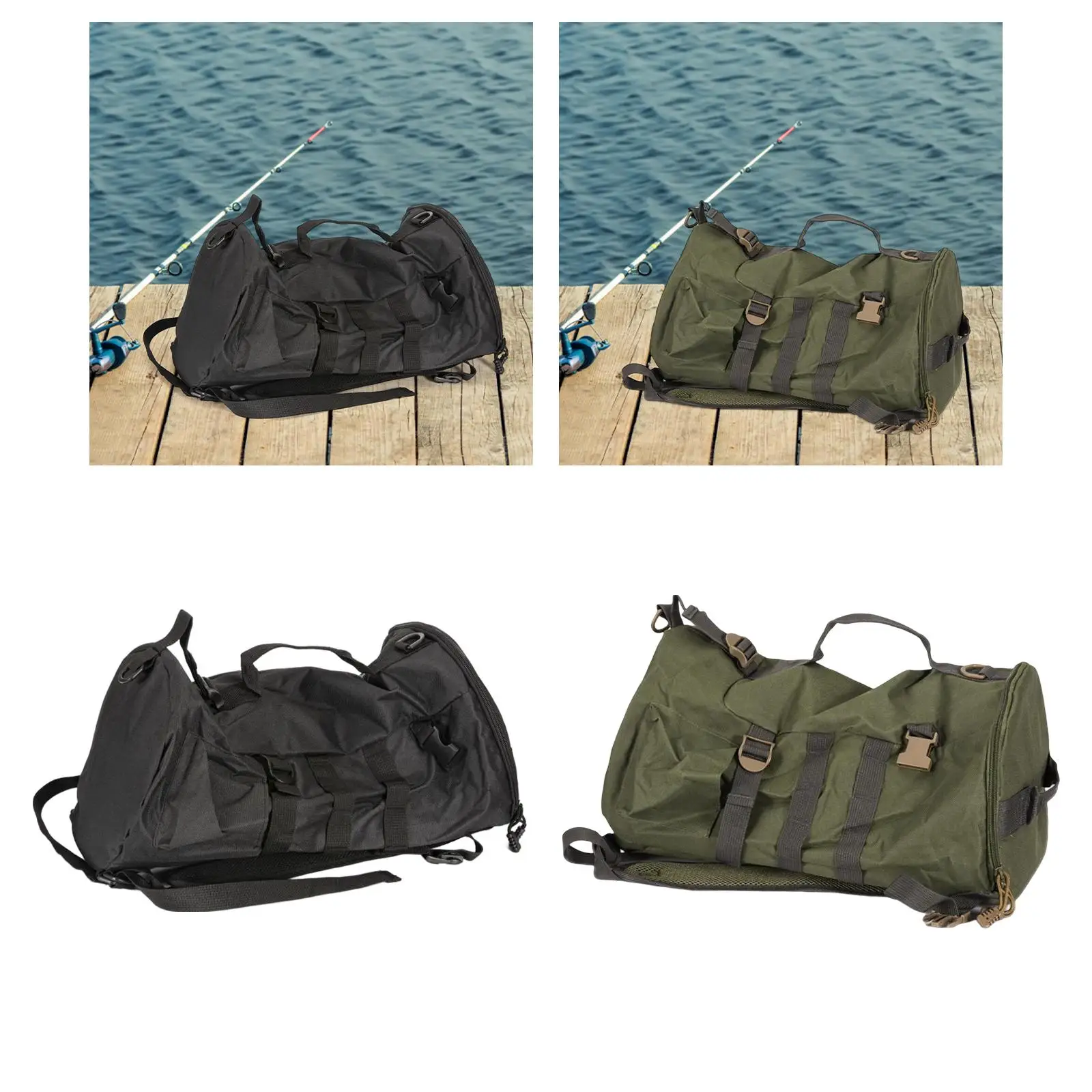 Fishing Tackle Bag Water Resistant Accs Multifunctional Fishing Backpack for Men