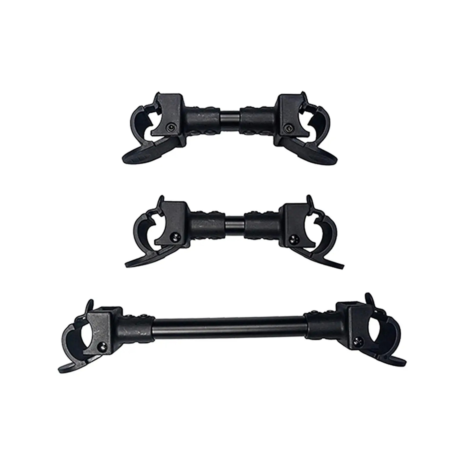 3 Pieces Stroller Connector Durable Portable Linker Universal Joints Adjustable Safety Black Attachment for Babyzen Cart