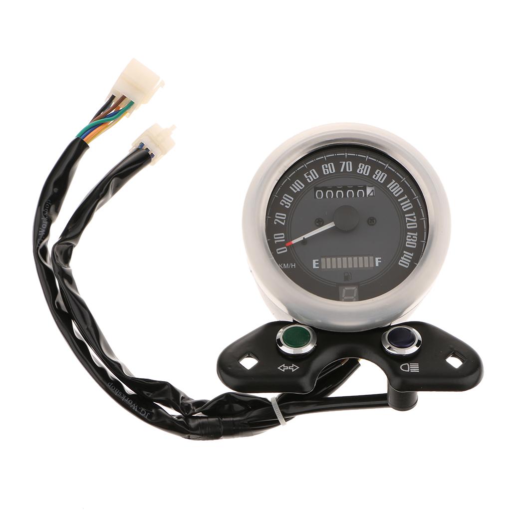 Motorcycle Digital Odometer Speedometer Tachometer KMH for CG125 Cafe Racer