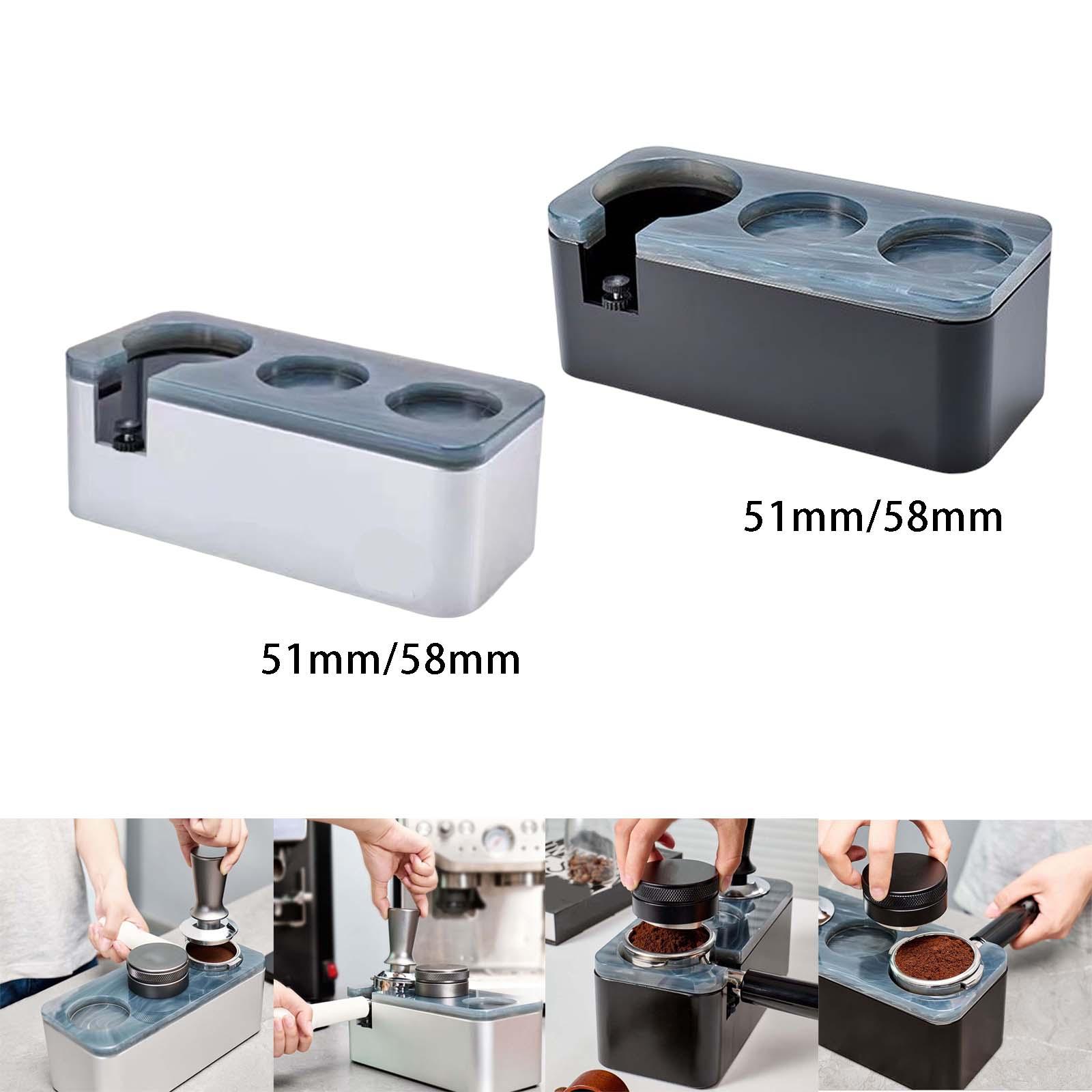 Anti Slip Coffee Filter Tamper Holder Espresso Tamper Stand Coffee Tamping Station Espresso Knock Box Coffee Machine Accessories