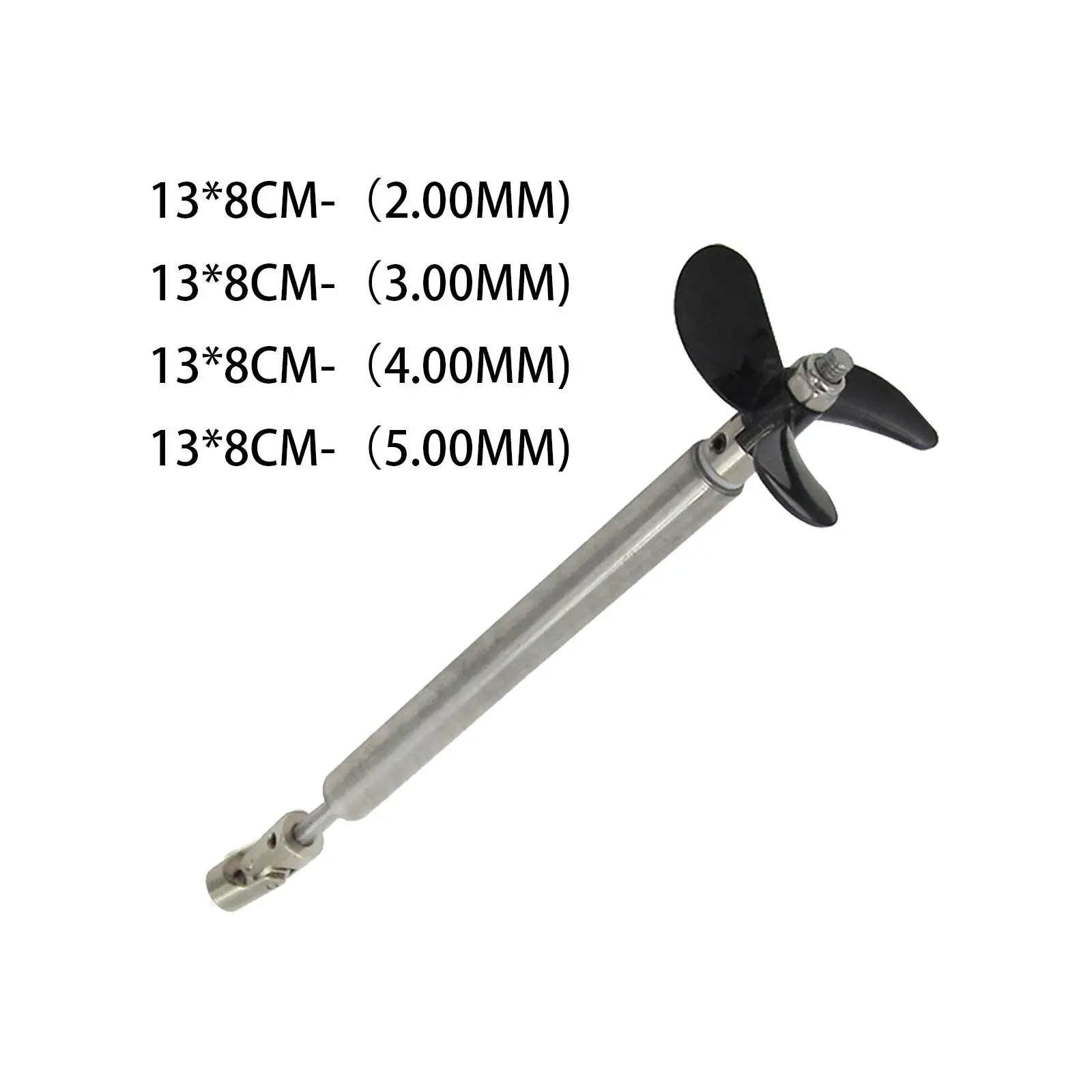 304 Stainless Steel RC Boat Drive Shaft Assemble Kit 130mm Shaft 36mm Propeller 80mm Sleeve Spare Parts Accessory