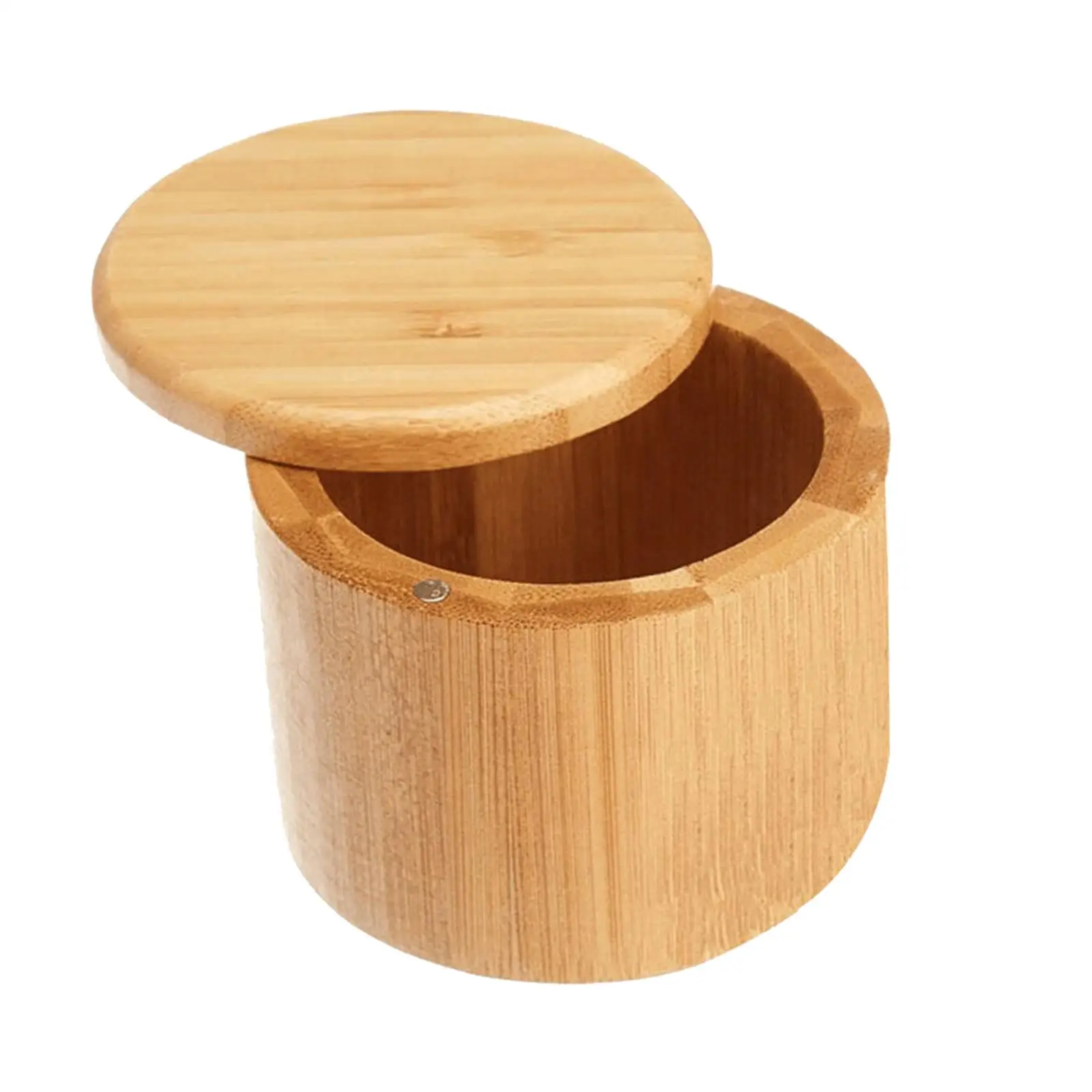 Seasoning Box Kitchen Tool Sugar Bowl Bamboo Pepper Salt Box Storage Canister for Baking Parties Household Kitchens Hotels