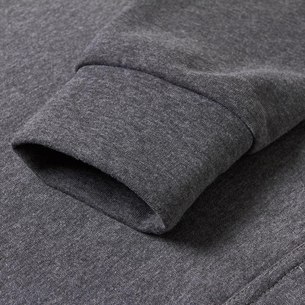 Description Picture 2 of itemTrendy Men Jacket All-Match Slim Fit Drawstring Hooded Long Sleeve Men Jacket  Casual Sweatshirt Skin-friendly