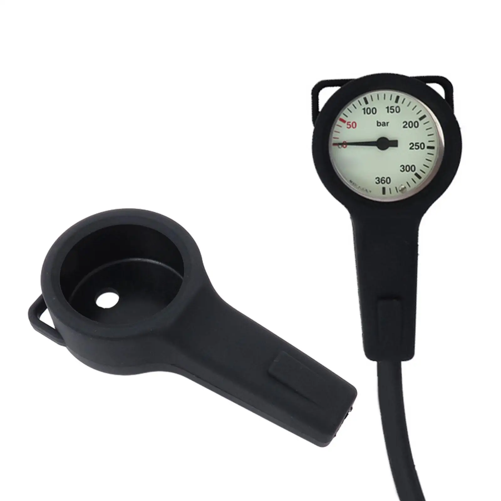 Scuba Pressure Gauge Boot with Loops Spg Protector Durable Convenient to Use