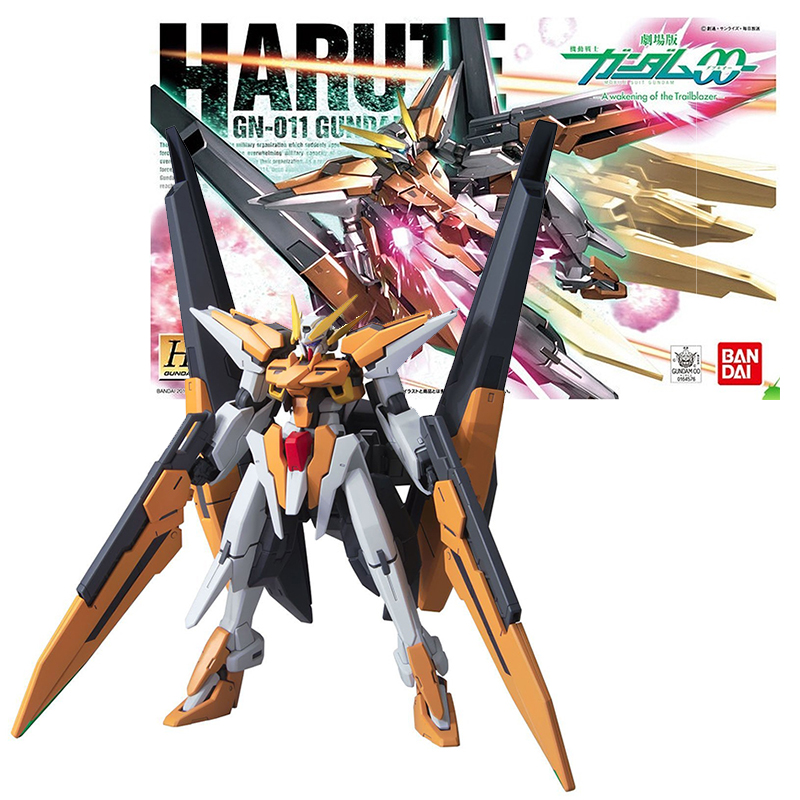 Original Bandai Gundam Model Kit Anime Figure HG 1/144 GN-007 Harute