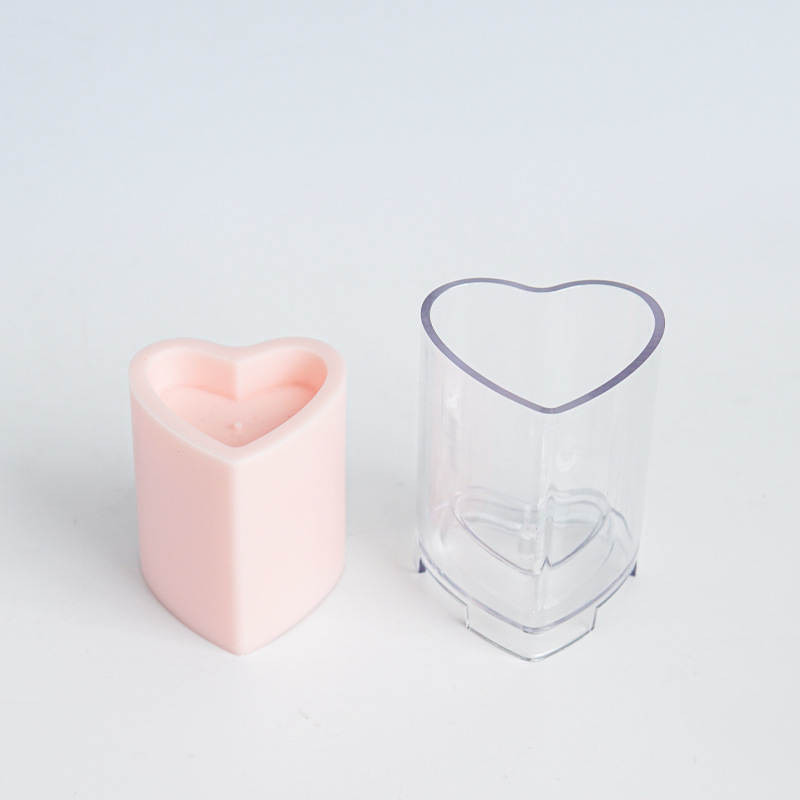 Description Picture 6 of itemMulti Size Acrylic Love Pillar Candle Mold Heart Shape Plastic Candle Making Set DIY Valentine's Day Gift Wedding Decor Souvenir