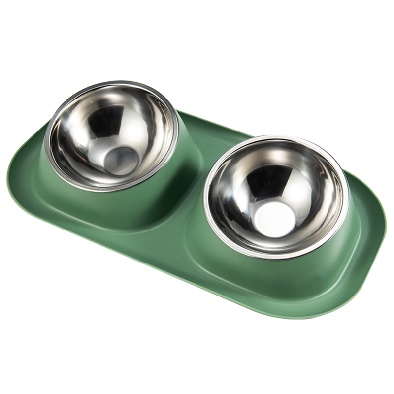 Title 3, Double Dog for Cat Bowls Stainless Steel Water ...