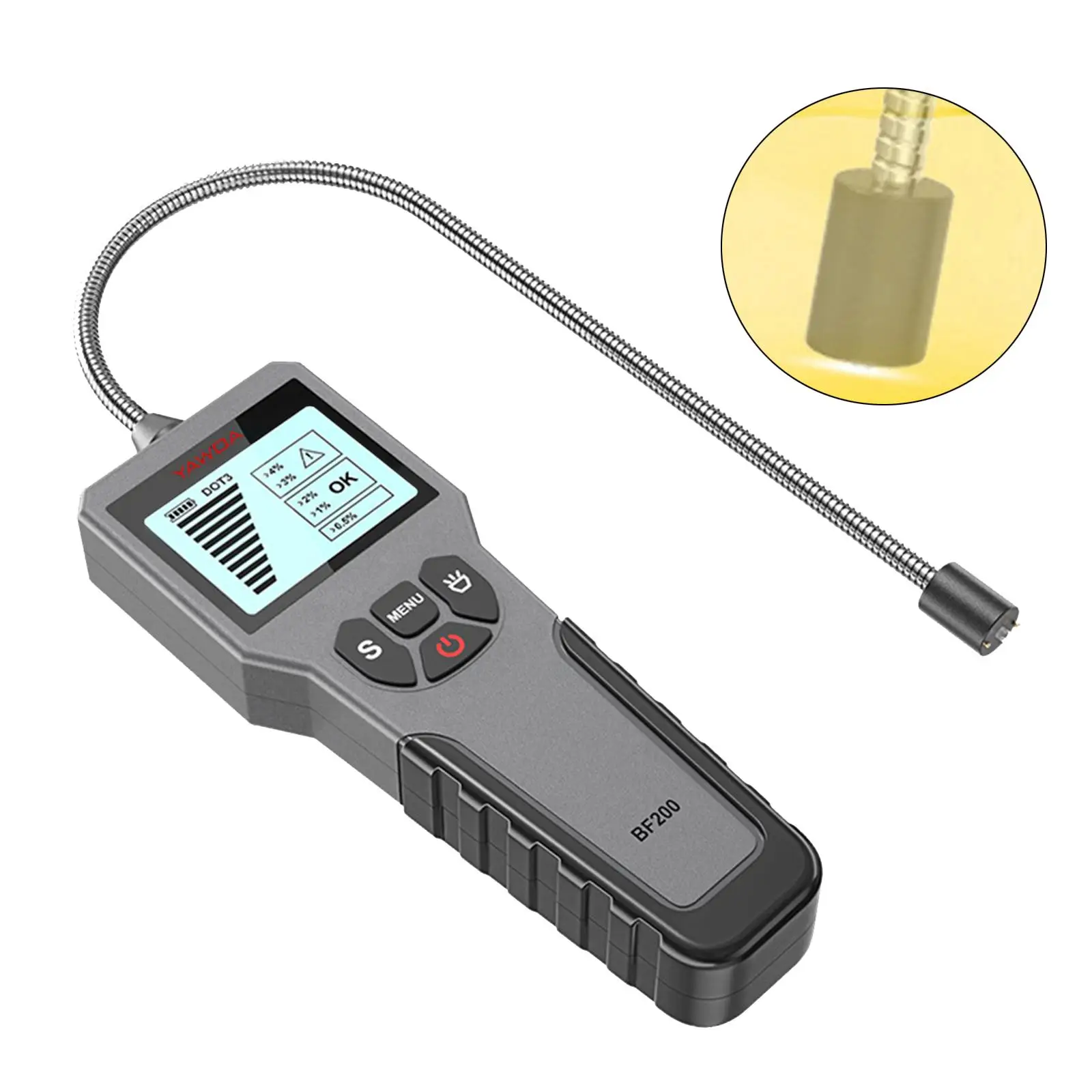 Car Brake Fluid Tester Car Brake Oil Water Content Portable Professional Sturdy Convenient High Precision for Car Motorbike