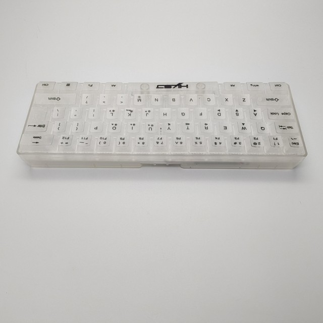 Clavier transparent RVB LED, 61 claviers prédire, type-c, filaire USB,  accessoires informatiques, ergonomique, muet, rétroéclairage - AliExpress