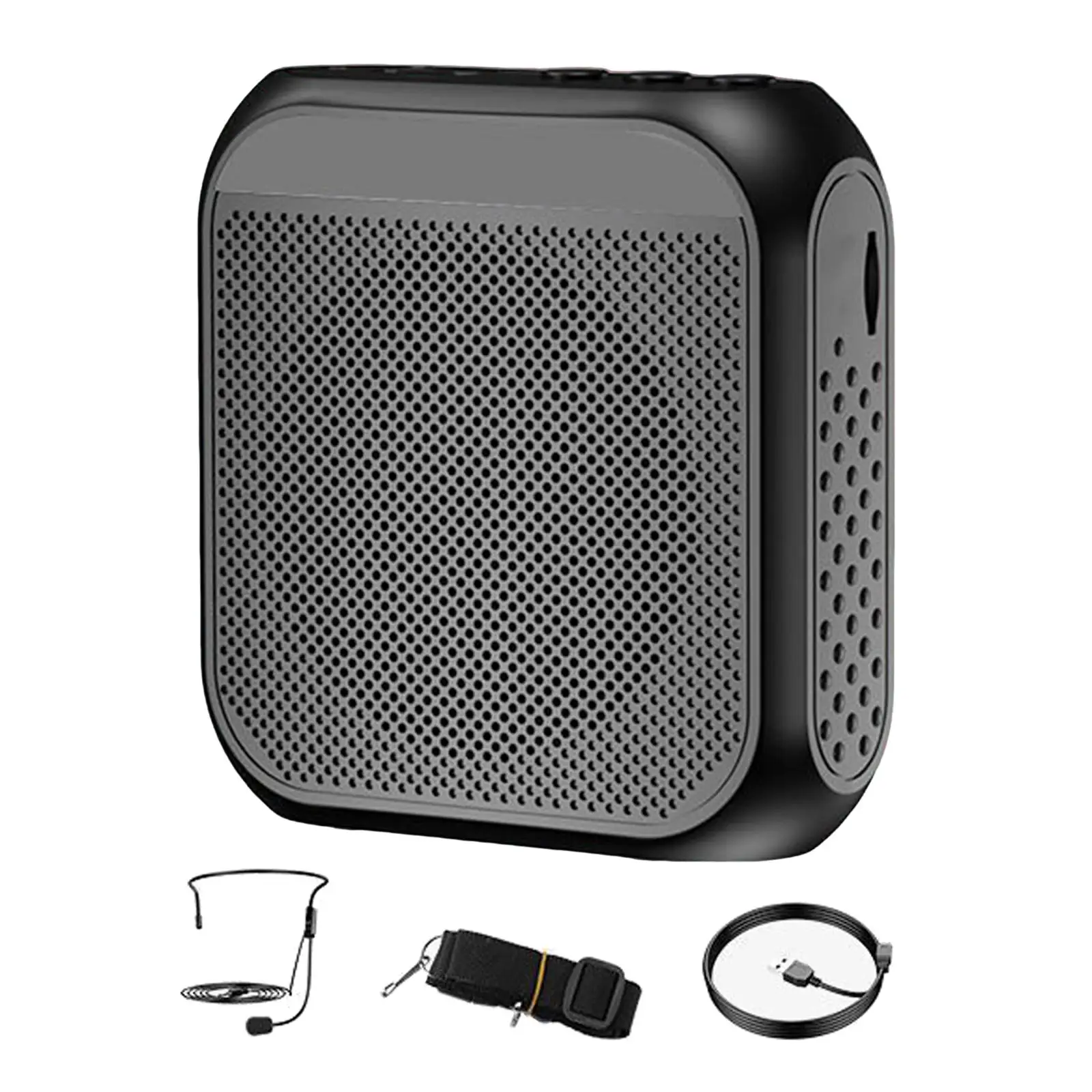 Portable Voice Amplifier Vocal Boost Rechargeable Mini Speaker Megaphone Speaker for Games Training Teacher Outdoors Classroom
