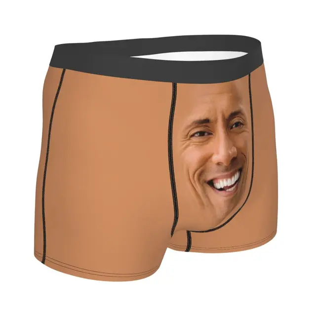 Male Fashion Dwayne The Rock Johnson Underwear ForMale Boxer Briefs Stretch  Shorts Panties Underpants - AliExpress