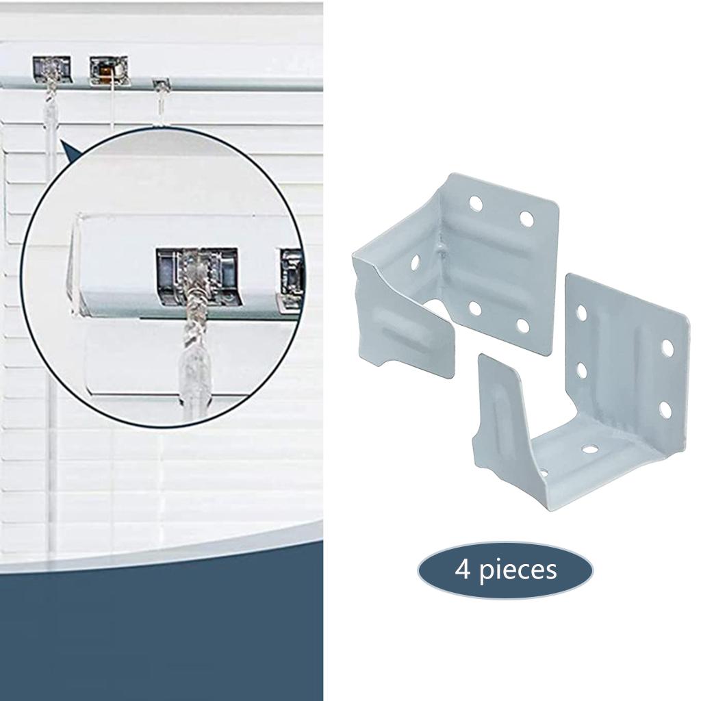 4x Blinds Center Support Mounting Brackets for Blind Home Office Wood Faux Blinds