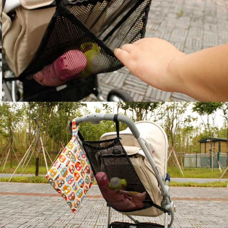 Practical Baby Infant Stroller Mesh Bottle Diaper Storage Organizer Bag Holder summer baby stroller accessories