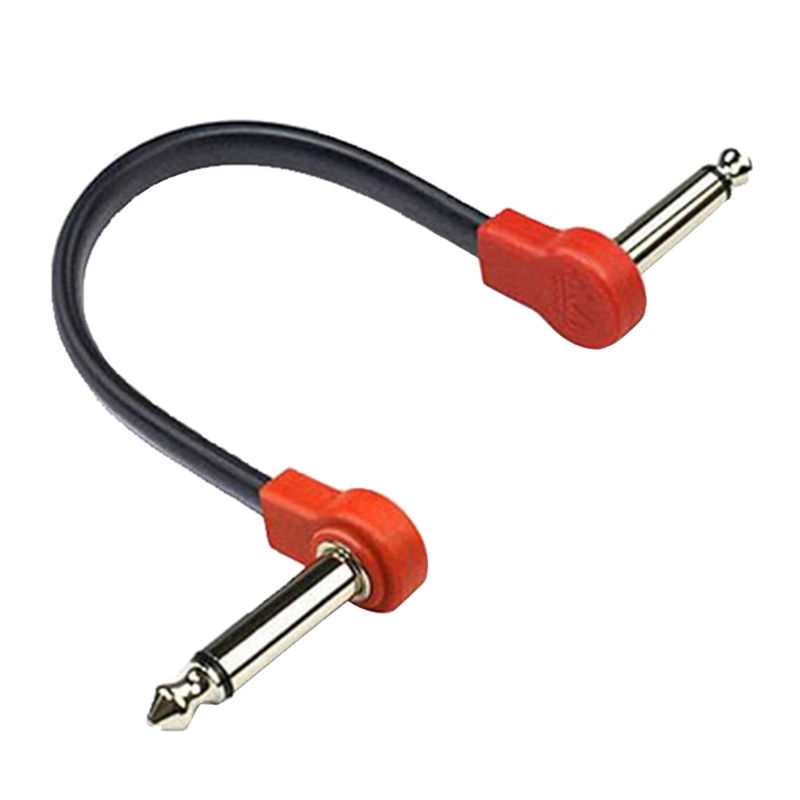 Guitar Pedal Cables 15cm/20cm Right Angle Guitar Patch Cable for Effects Pedals G99D