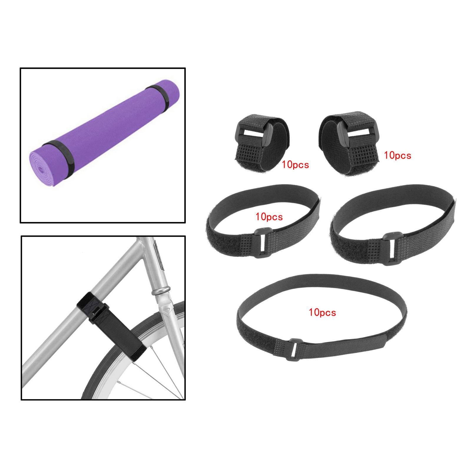 10Pcs Durable tie Belts Lashing Fastening Band Adjustable  Yoga Mat Nylon Holder Organizer Strong Bike Wheel Stabilizer Straps