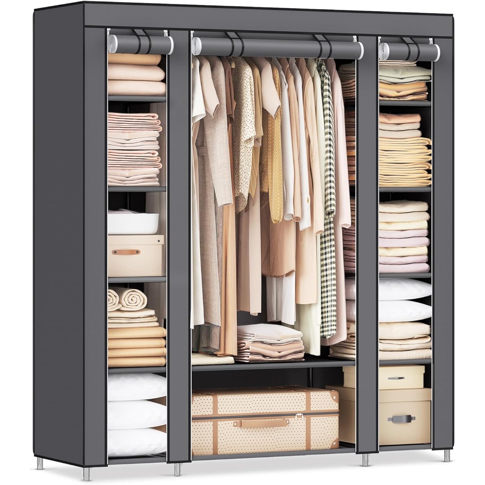 Title 1, SONGMICS Closet Wardrobe, Portable Closet for B...