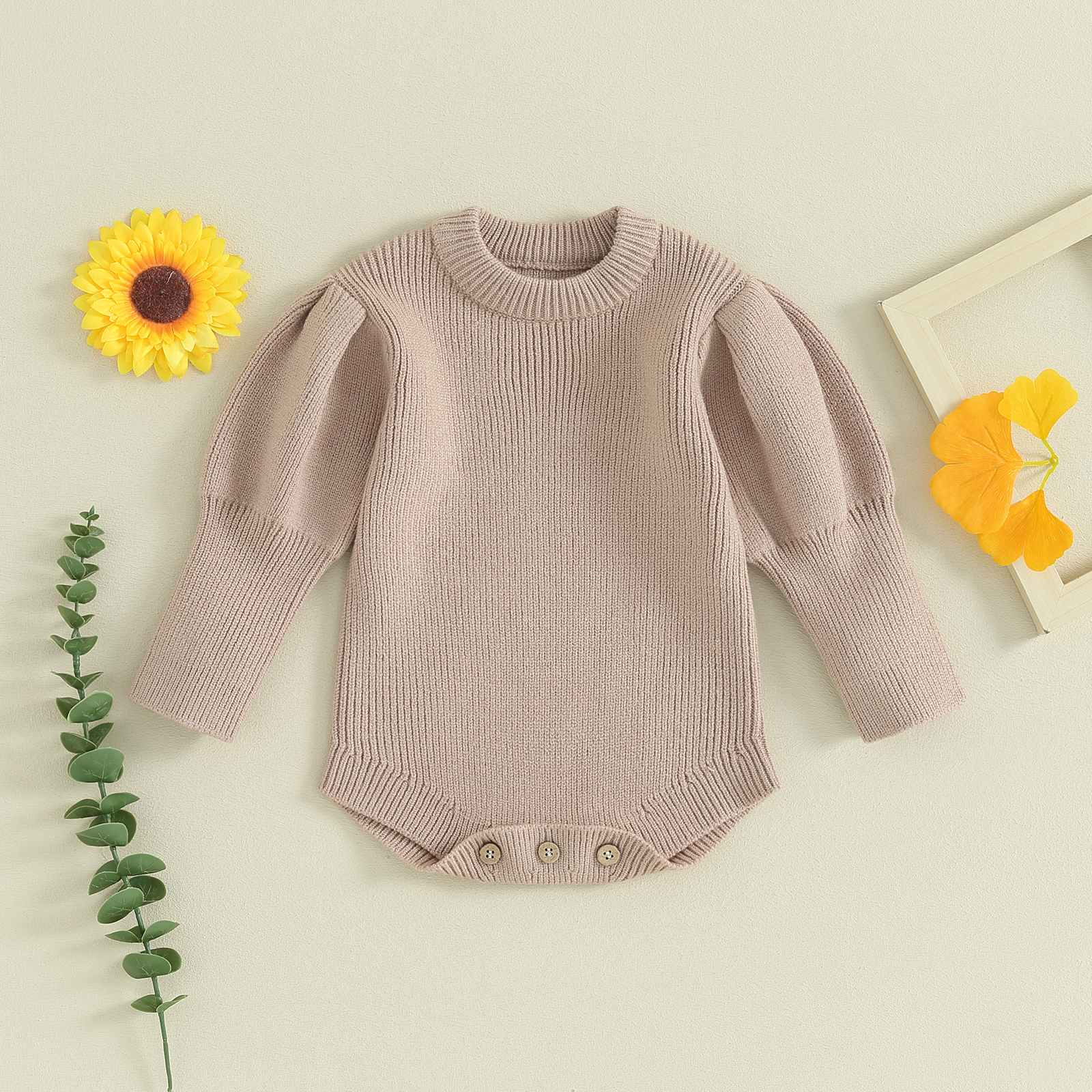 Title 2, Baby Mädchen Strickpullover Strampler Winter Ne...