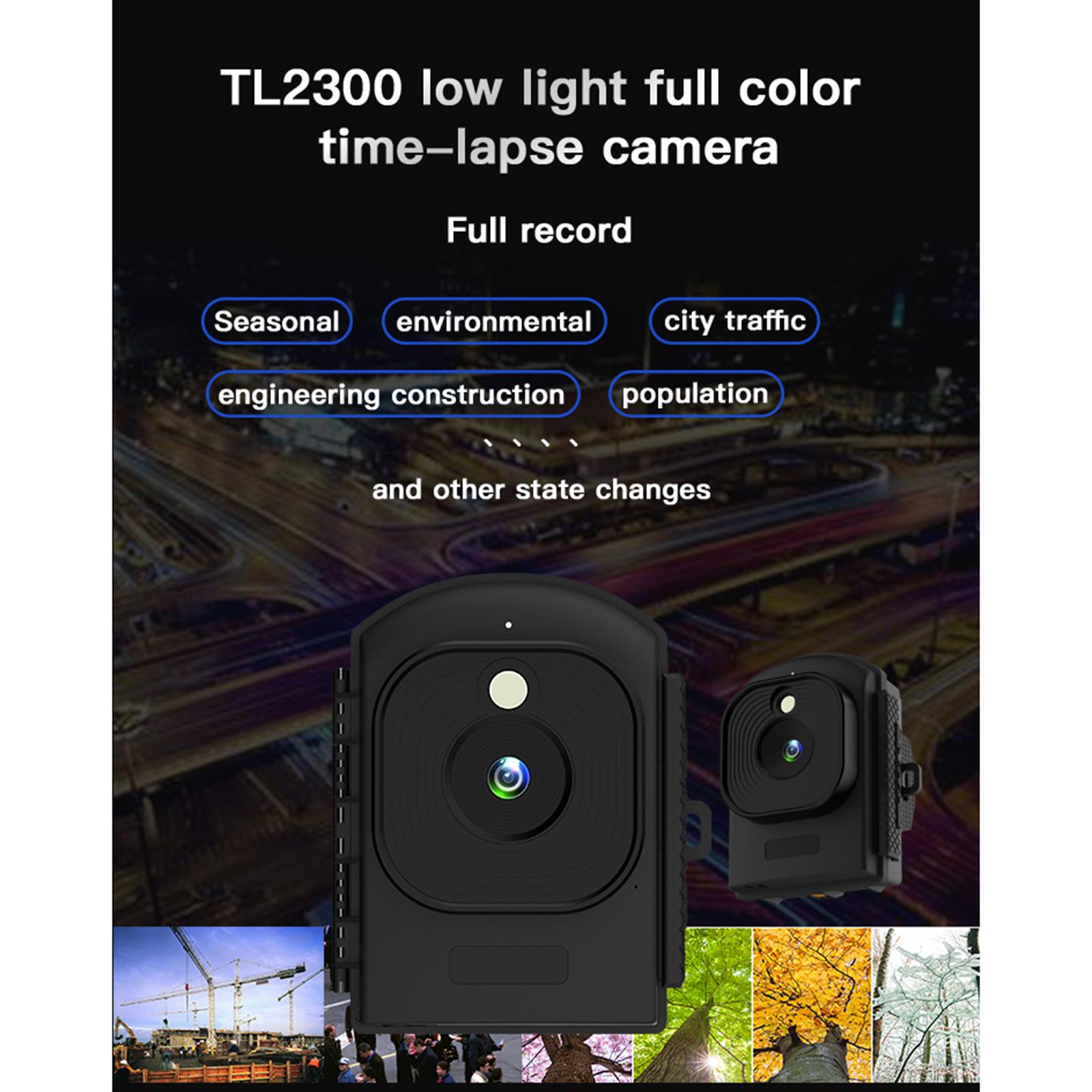 TL2300 Time Lapse Camera Outdoor Construction Waterproof Housing Case 2.4-Inch  LCD Screen No Post Editing 