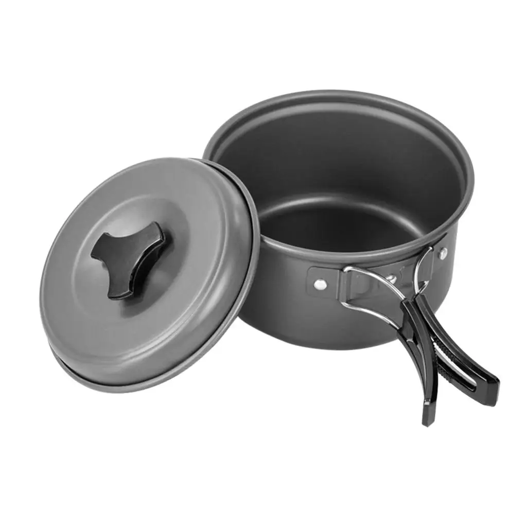 Foldable Cooking Pot Cookware Cooking Utensils Pan for Outdoor Camping Picnic