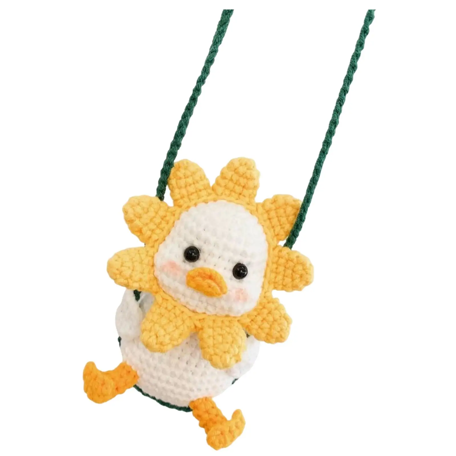 Crochet Set, Duck DIY Hand Made Crocheting Craft Needlework Pendant for Home Decoration Adults and Kids Teens Gift