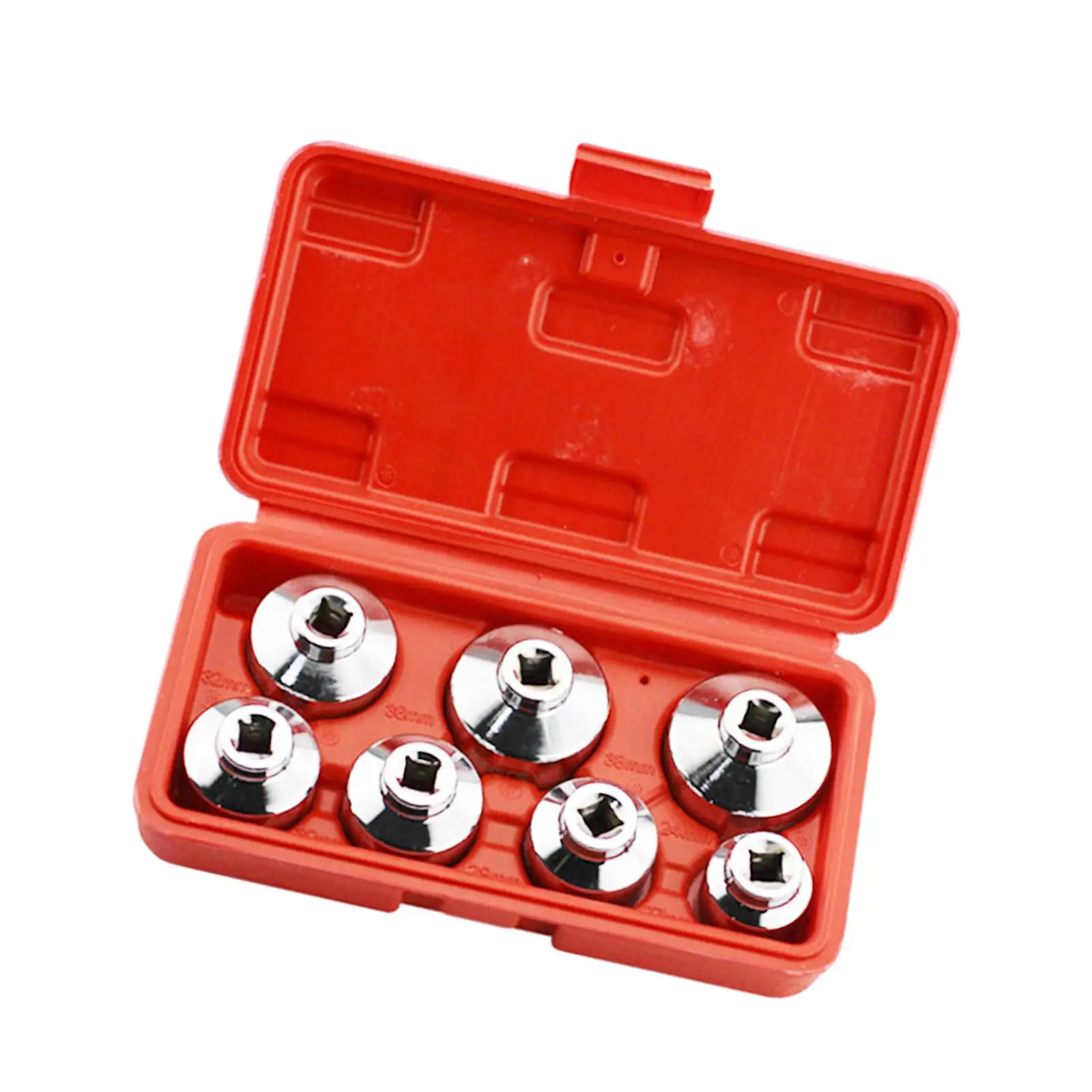 7Pcs Oil Filter Wrench Socket Set 3/8-inch Drive Car Accessories Disassembly Tool Sturdy Fuel Filter Cap Removal Tool Set