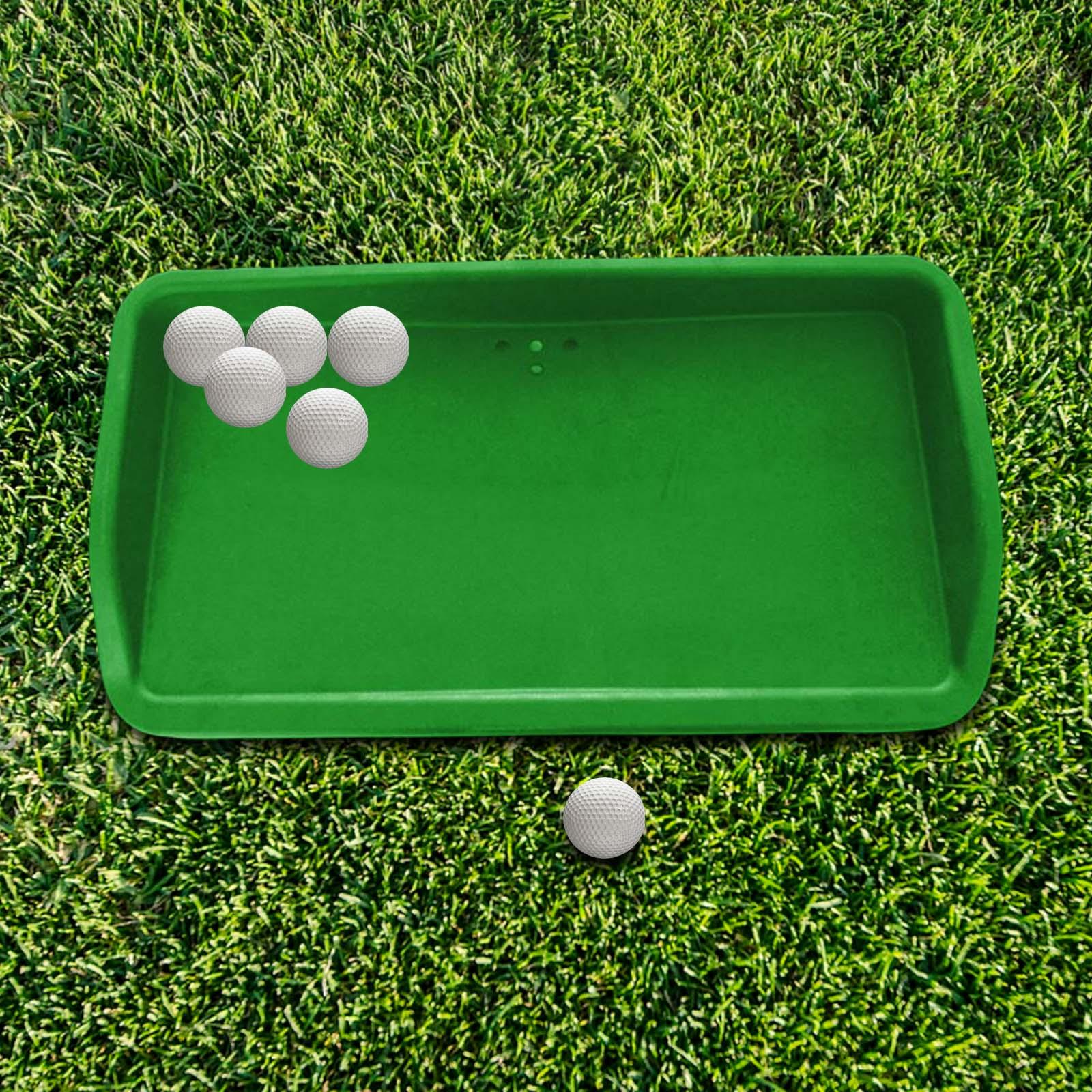 Rubber Golf Ball Tray, Equipment Storage Box Accessory Supplies Aids Hold 100