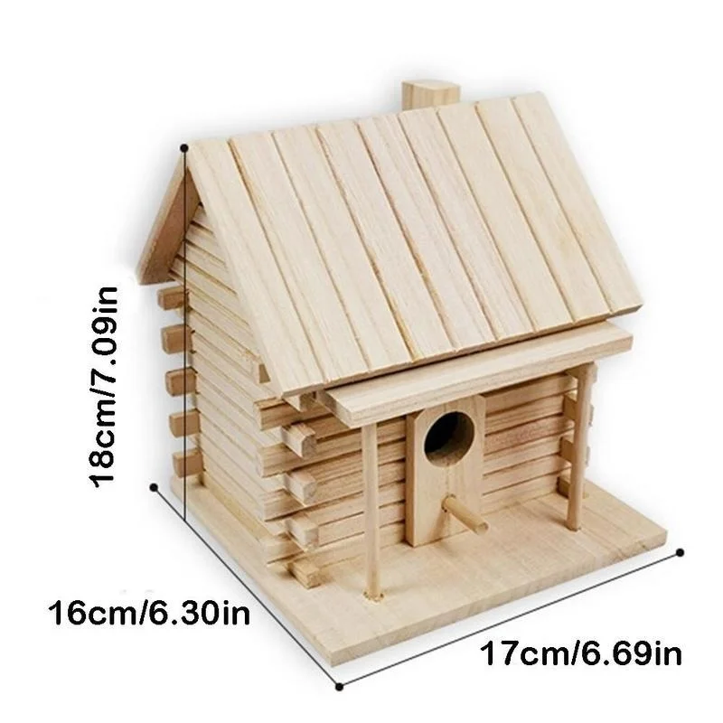 Title 7, NEW Wood Birds Nest Box New DIY Breeding Parrot...