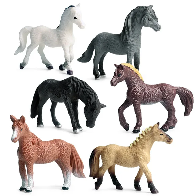 Children's animal simulation model Eight Horses Mini Maxima Black 