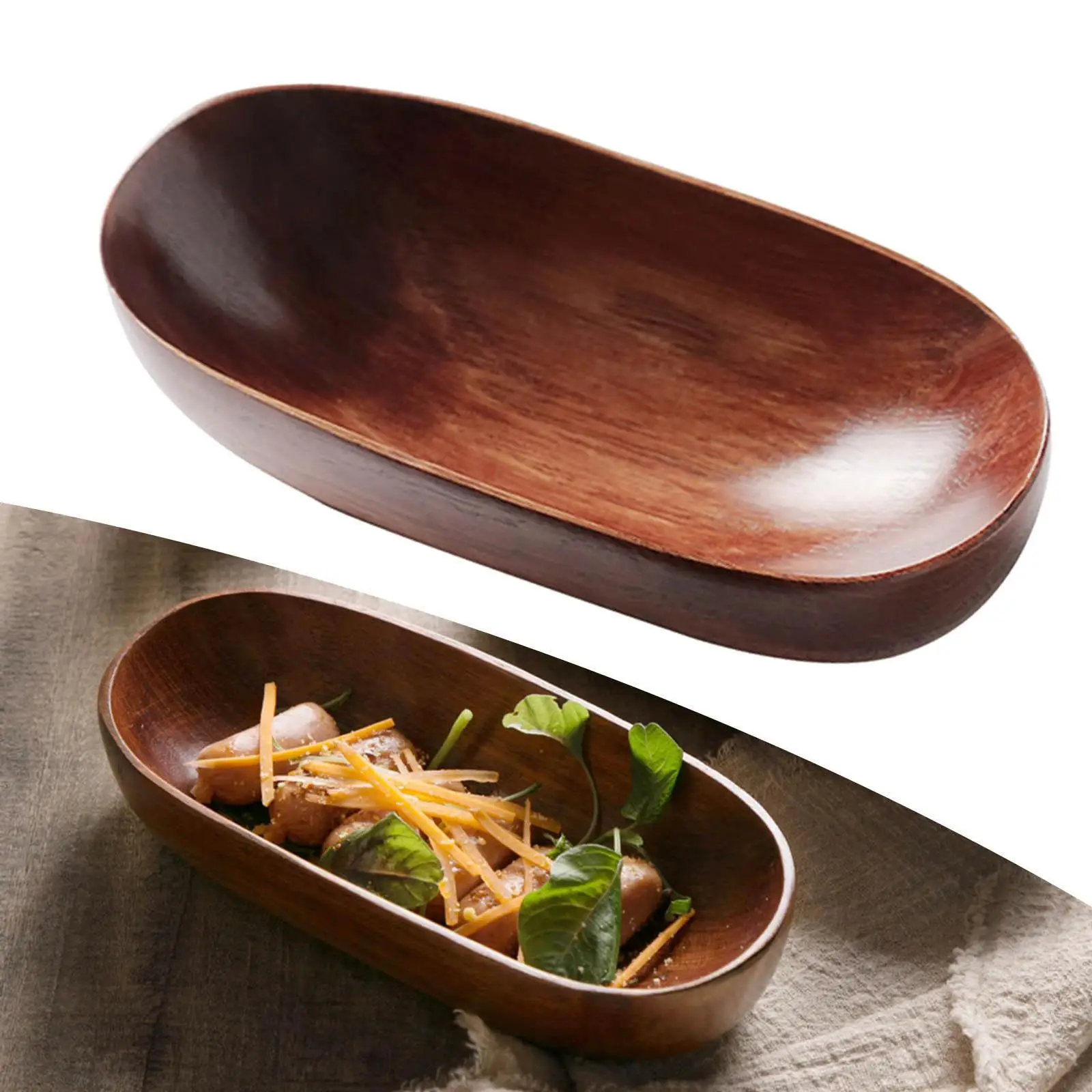 Japanese Serving Tray, Smooth Food Rack Food Dishes Rectangle Small