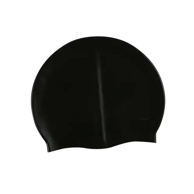  NEWYU - Gorros de natación para mujer, sombrero negro de  silicona, gorro de natación para cabello largo, sombreros ajustados  resistentes al agua, impermeables para la mayoría del cabello, accesorios  de piscina